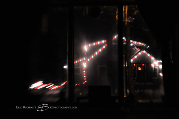 Lensbaby tilt shift manual focus lens image, shoveling snow
