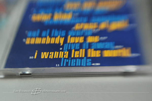 Lensbaby tilt shift manual focus lens image, middle school music in compact disc form